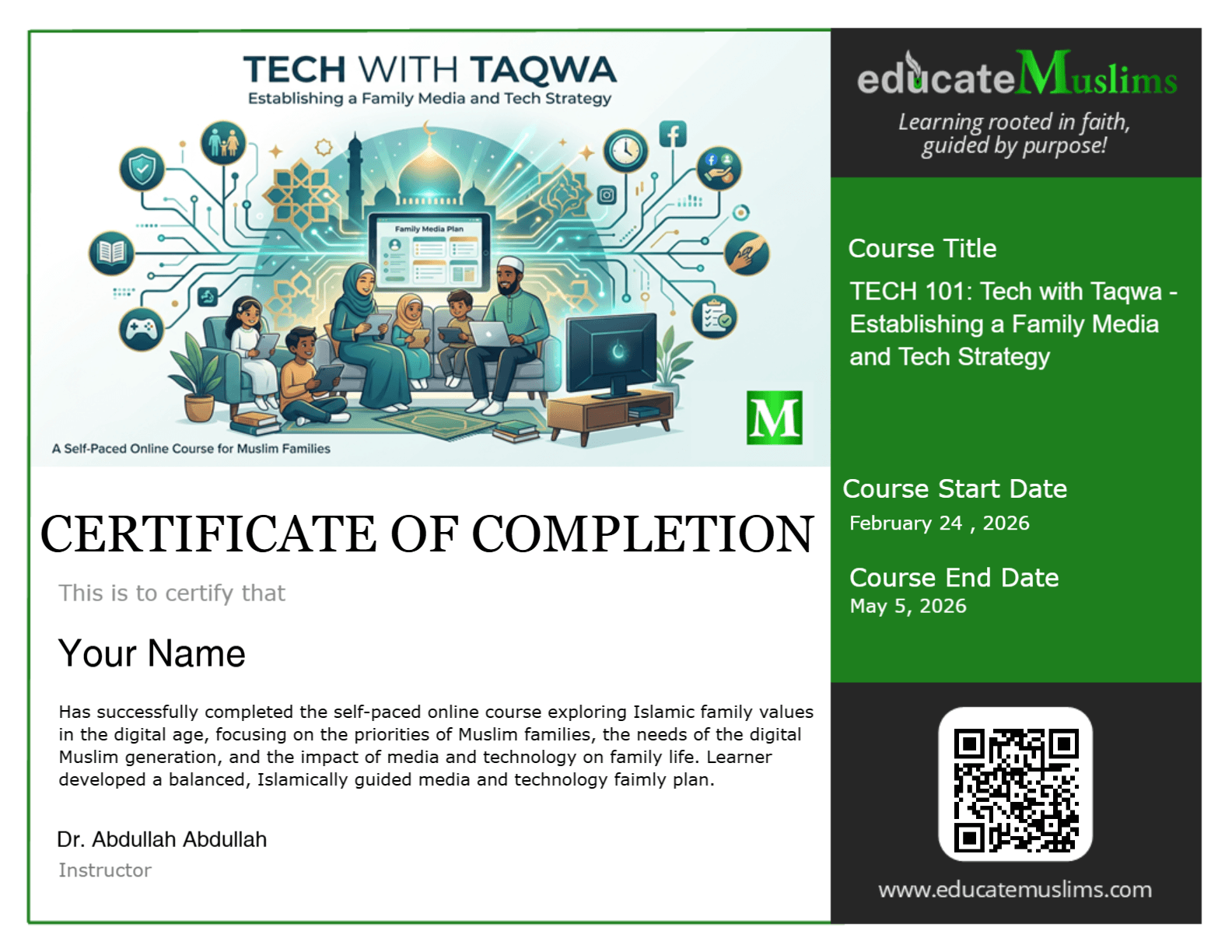 Earn more than a certificate, gain knowledge that elevates your purpose and impact.